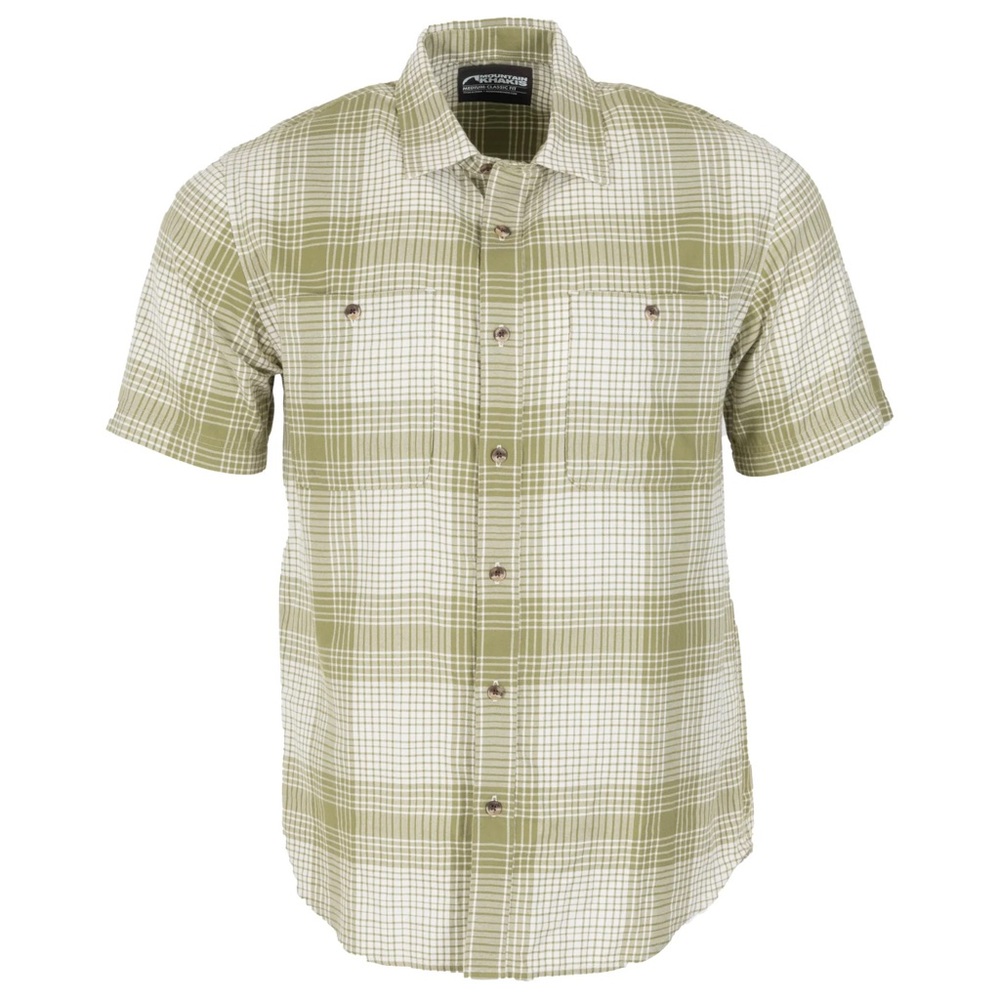 Mountain Khakis Nebo Short Sleeve Woven Shirt in Mineral Green